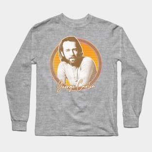 George Carlin / Retro Fan Art Design Long Sleeve T-Shirt